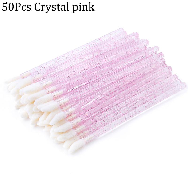 Crystal rod lip brush red brush lip gloss brush.