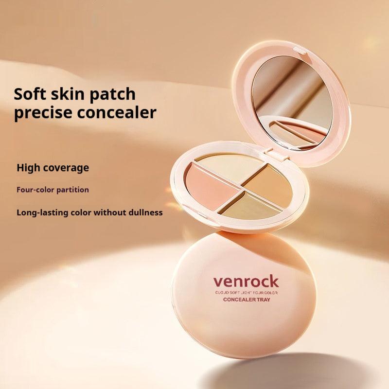 Cloud Soft Light Four Color Concealer Tray Clear To Take Paste.