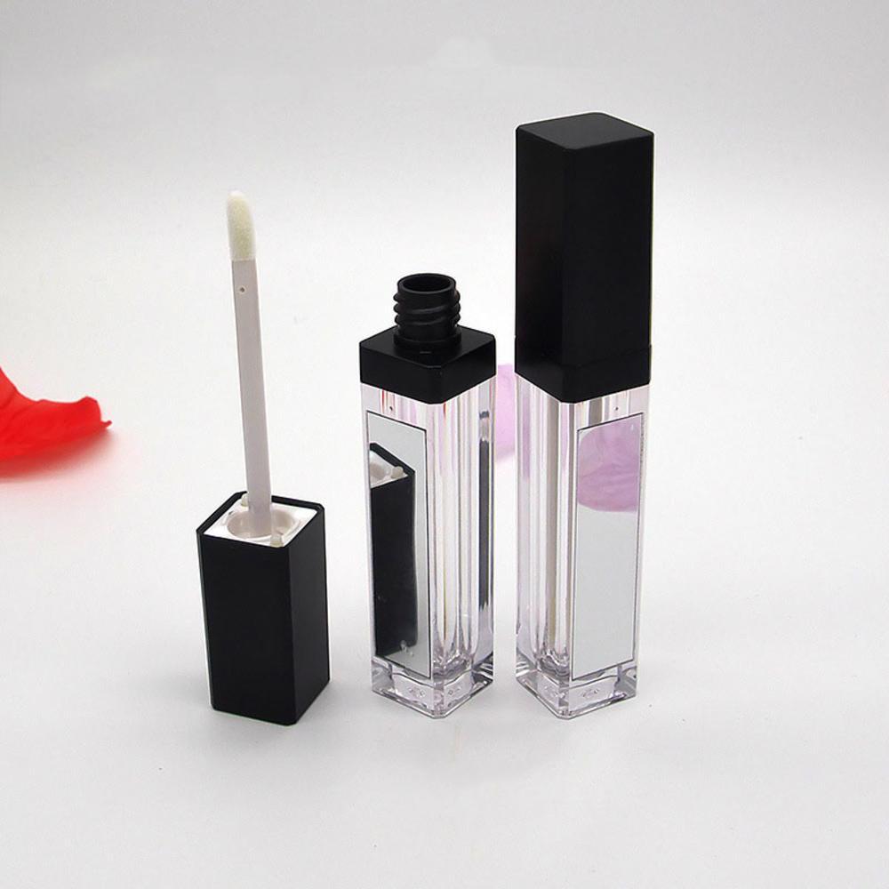 Lip Glaze Tube With Mirror Empty Tube Mirror With LED Light Lip Glaze Bottle Empty Bottle Lip Gloss.