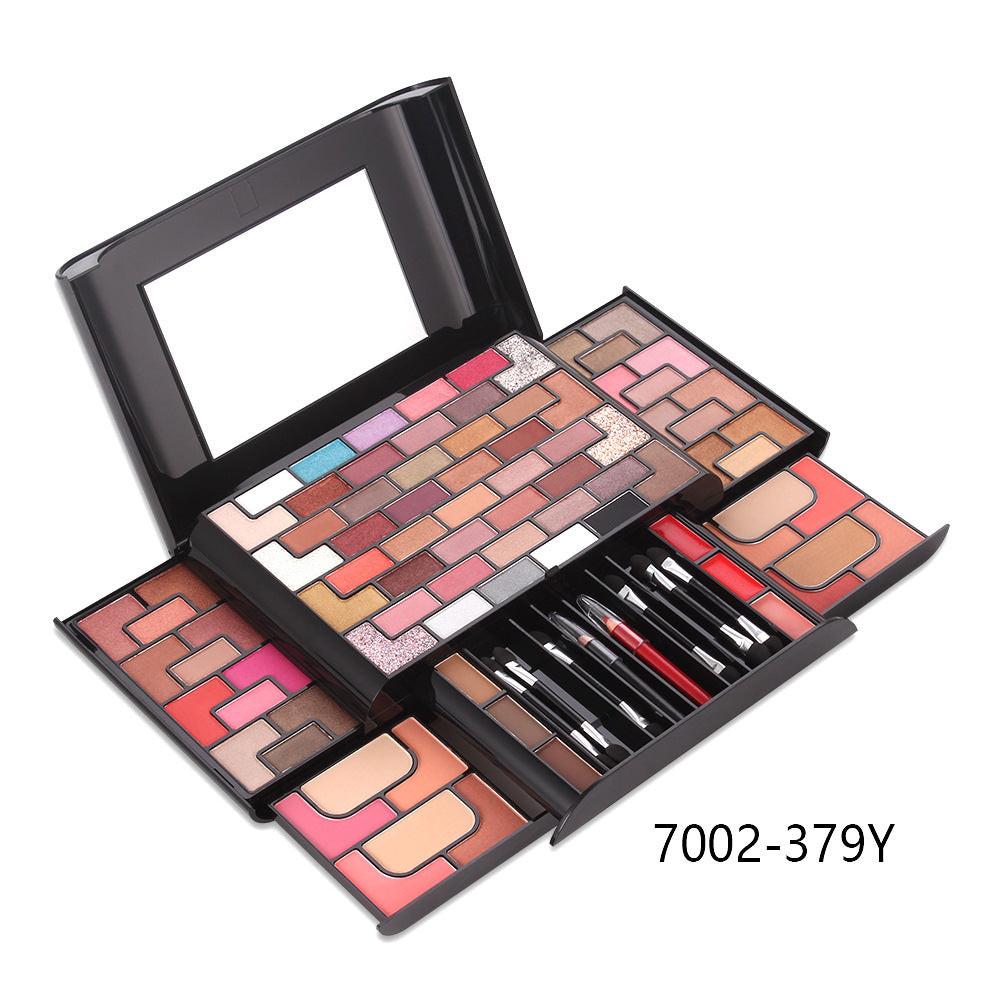 68 Colors Eye Shadow 8 Colors Blush 4 Colors Powder 3 Colors Eyebrow Powder Lipstick Makeup Set.