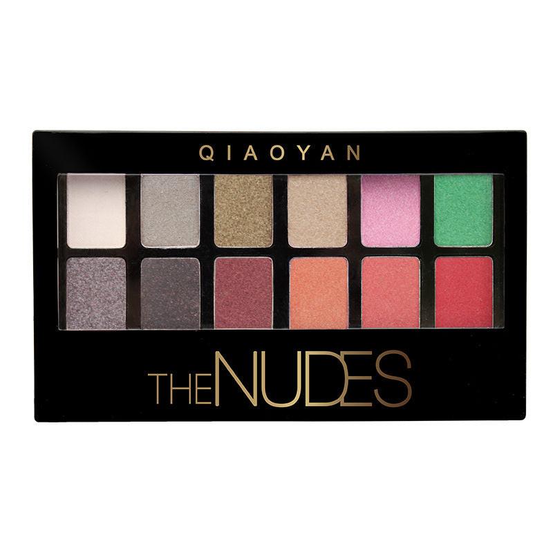 Pretty Makeup Plate Nude Eye Shadow 12 Colors.