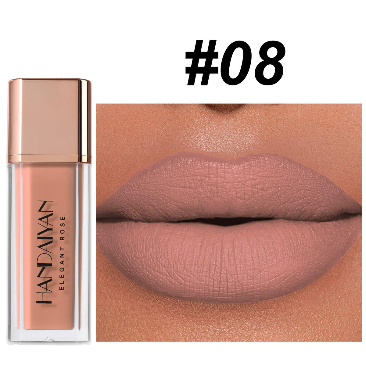 Lip Gloss Quick-drying 8 Colors No Stain On Cup Does Not Fade.