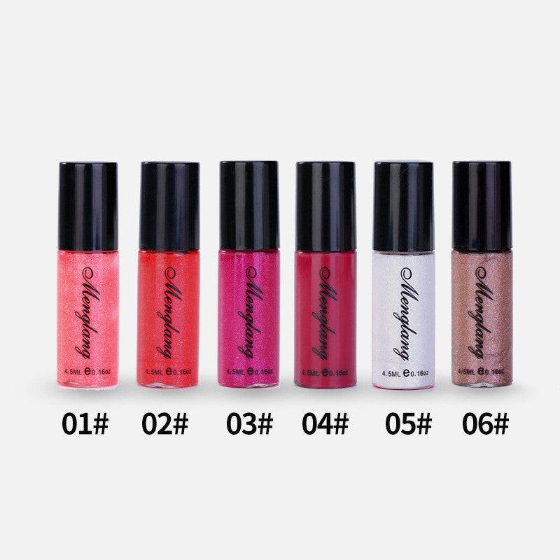 Color Development Shiny Lip Glaze Waterproof Lip Gloss Moisturizing.