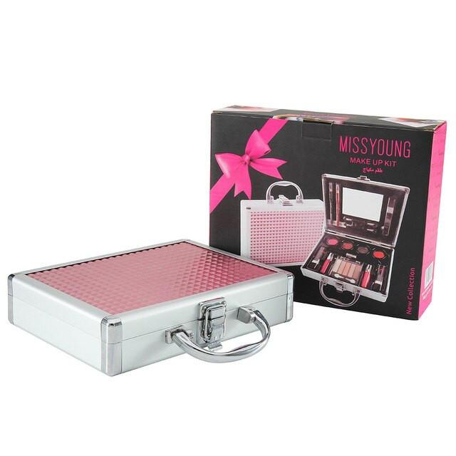 Lip gloss and mascara cosmetic set.