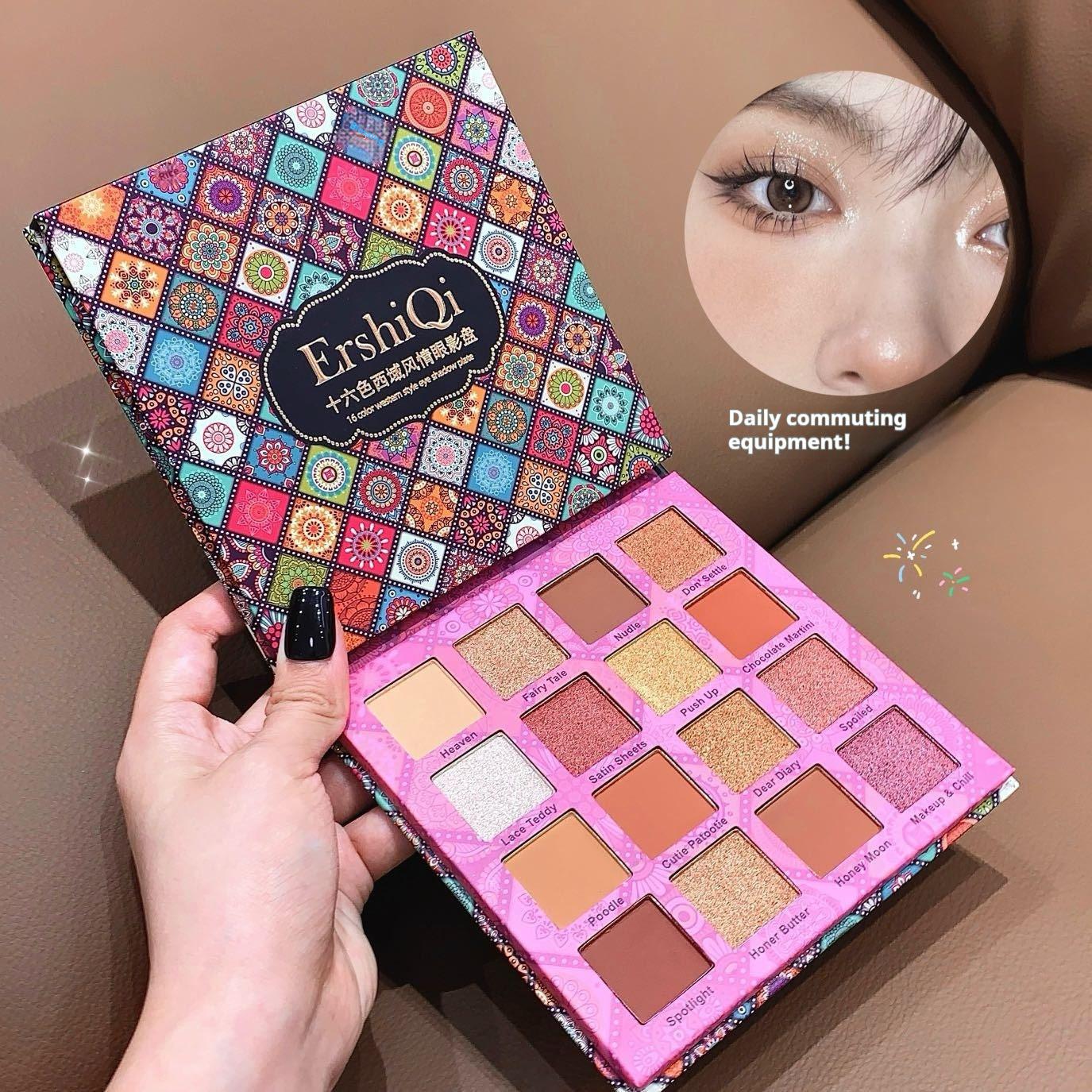 Internet Celebrity Same Style 16 Colors Eye Shadow Plate.