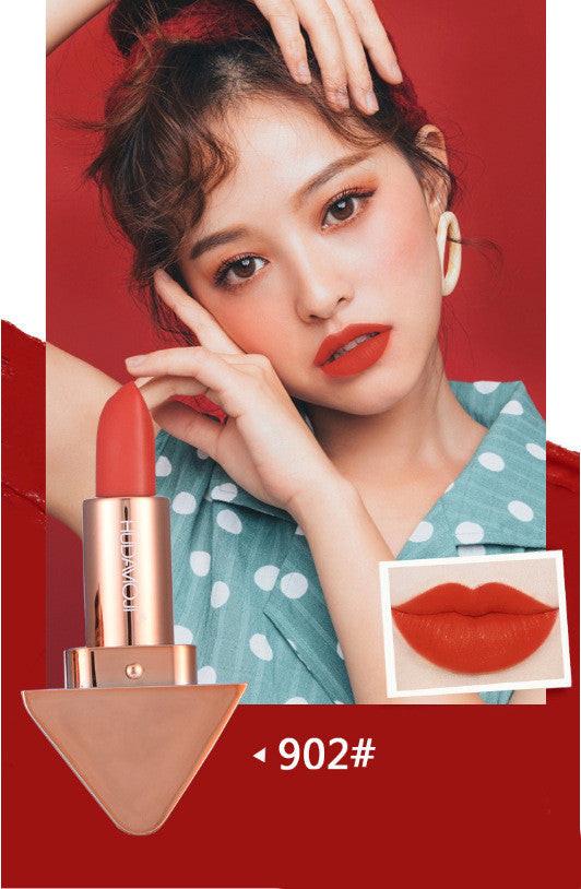 Fashion Gold Mouth Matte Lipstick Makeup Velvet Red Lip Gloss Waterproof Longlasting Korean Cosmetic.