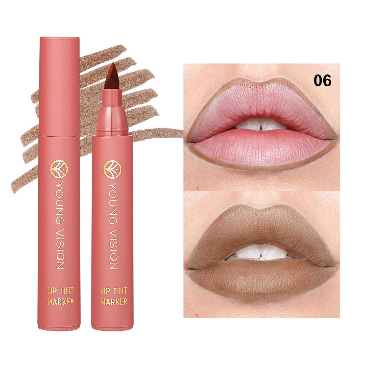 Lip Stain Pen 6 Colors Optional Lipstick.