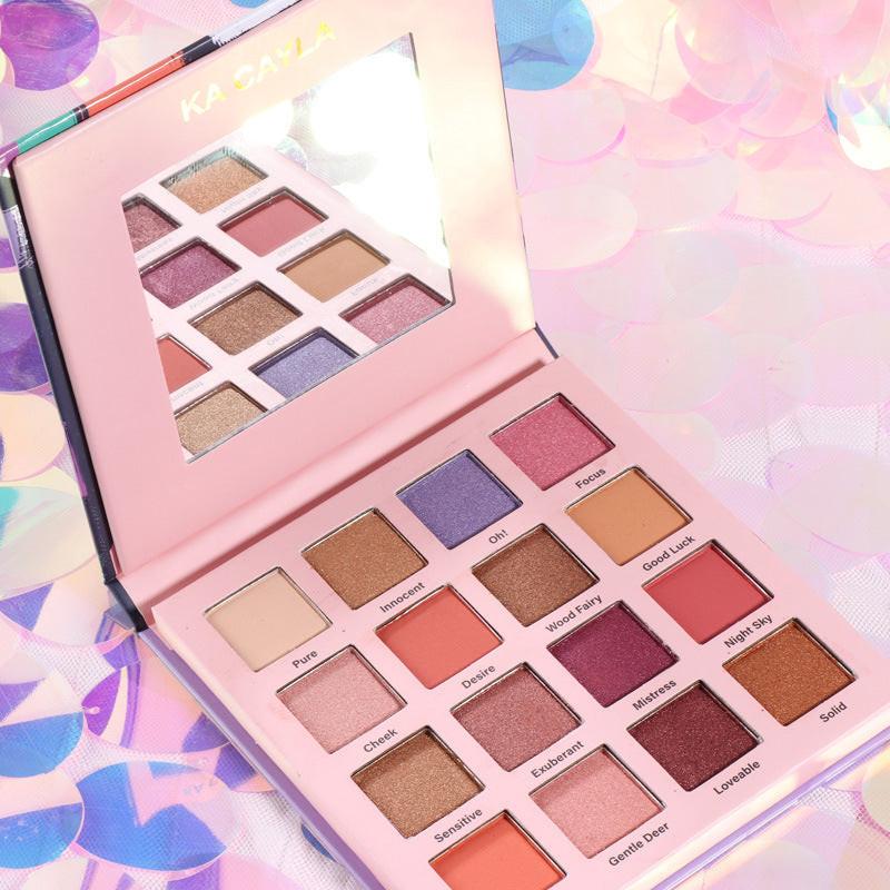 16 Shades Matte And Metallic Eyeshadow Palette.