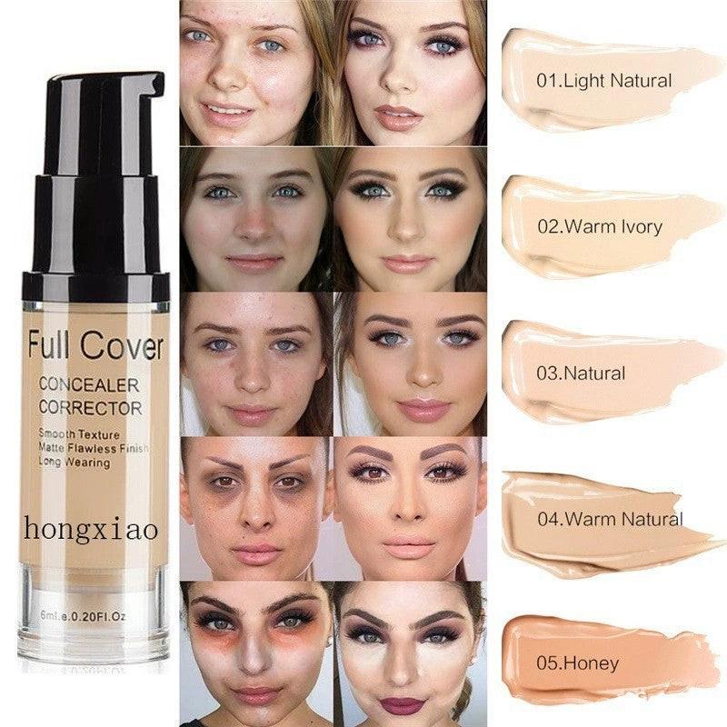 Lightweight Long-lasting Concealer Moisturizing Liquid Foundation 6ml.
