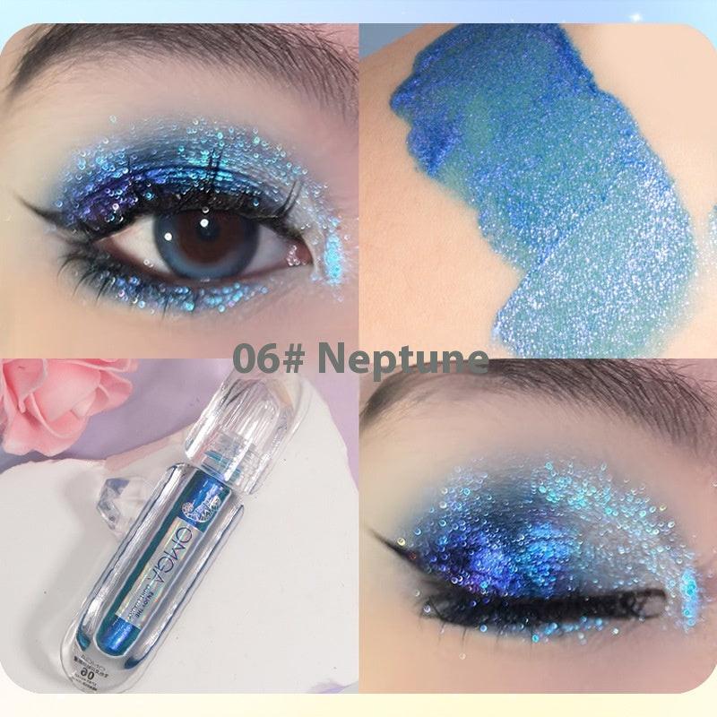 Chameleon Rhinestone Liquid Eye Shadow Multicolor Series Pearlescent Thin And Glittering Highlight.