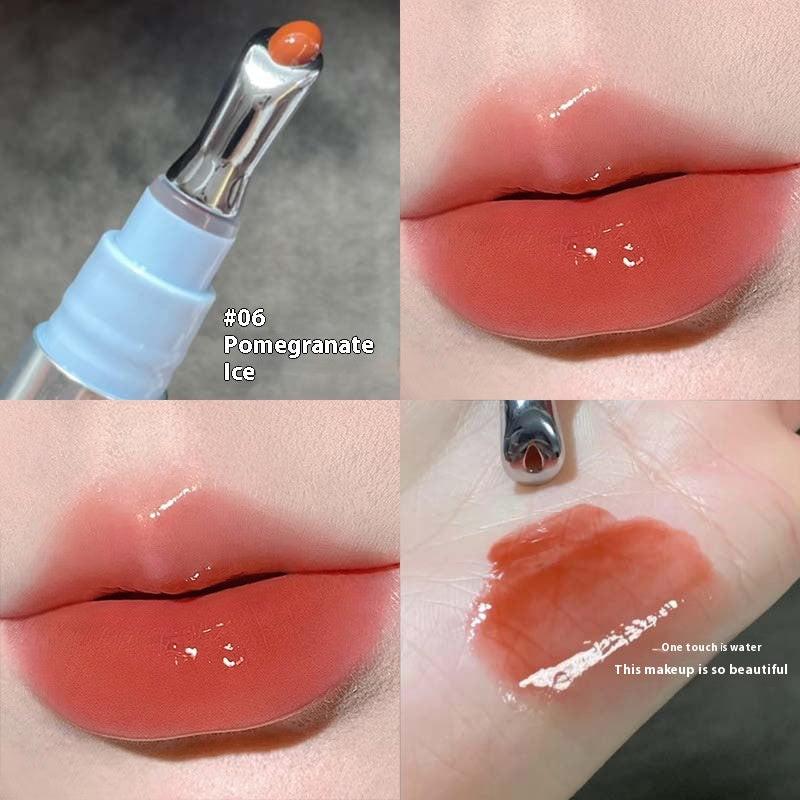 Long Lasting Nourishing Moisturizing Lip Mirror Water Light No Stain On Cup Lip Gloss.