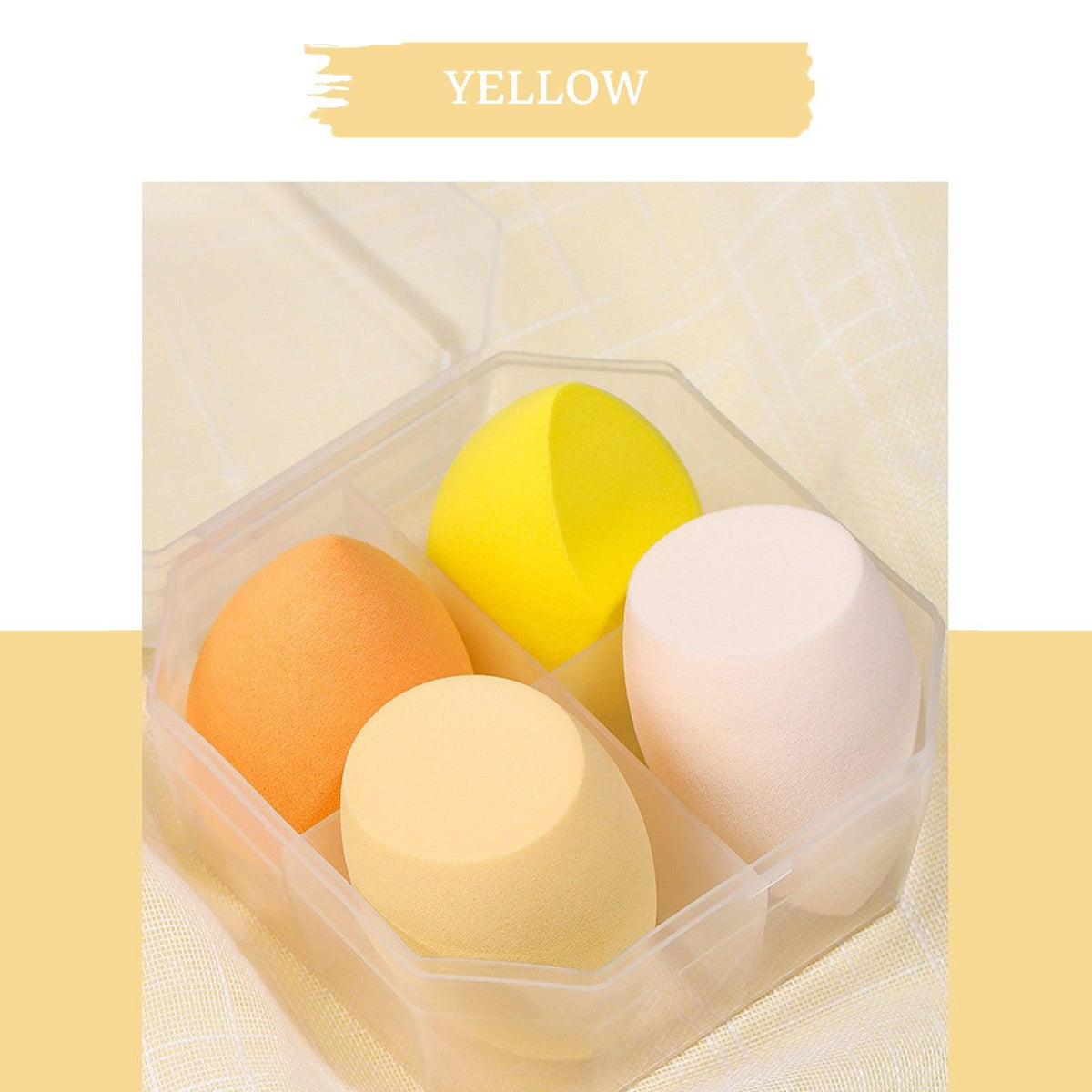 Beauty Eggs Set Seamless Smudging More Hygienic Prevents Bacteria Buildup Create A Flawless Makeup Look Beauty Egg Case 4pcs.