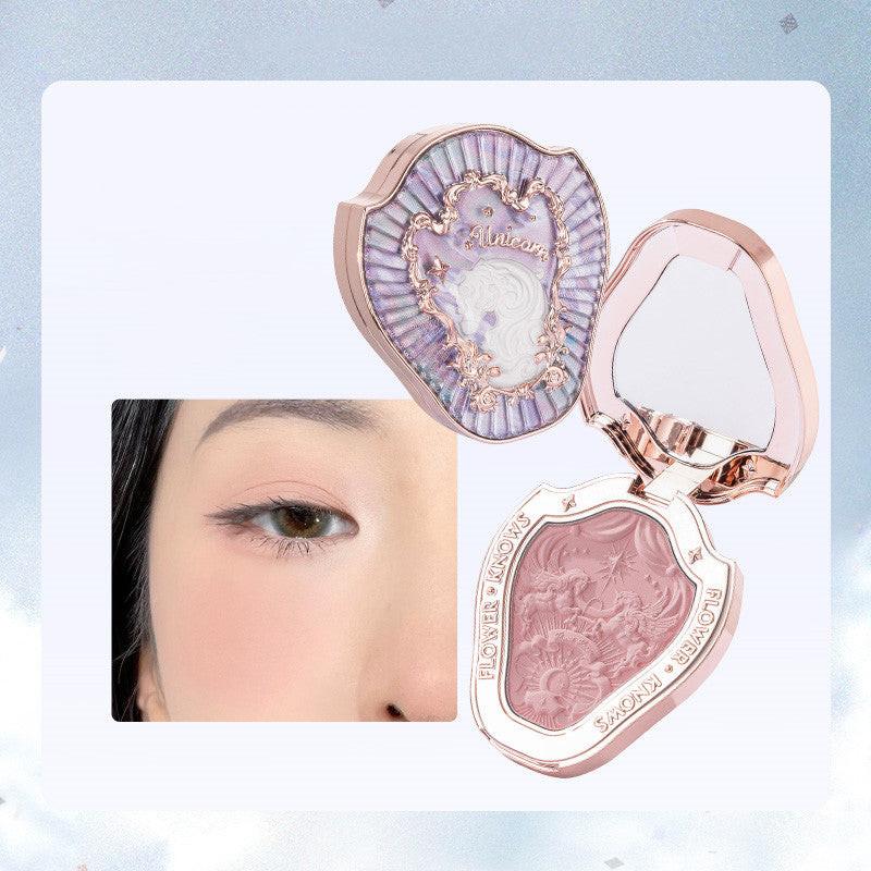 Flower Knows Unicorn Relief powder blusher Expanding Color.