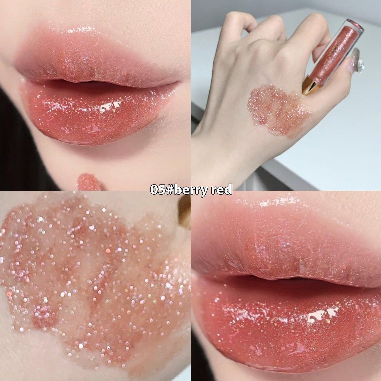 Moisturizing And Rich Flash Lip Gloss Water Light Mirror Lip Lacquer.