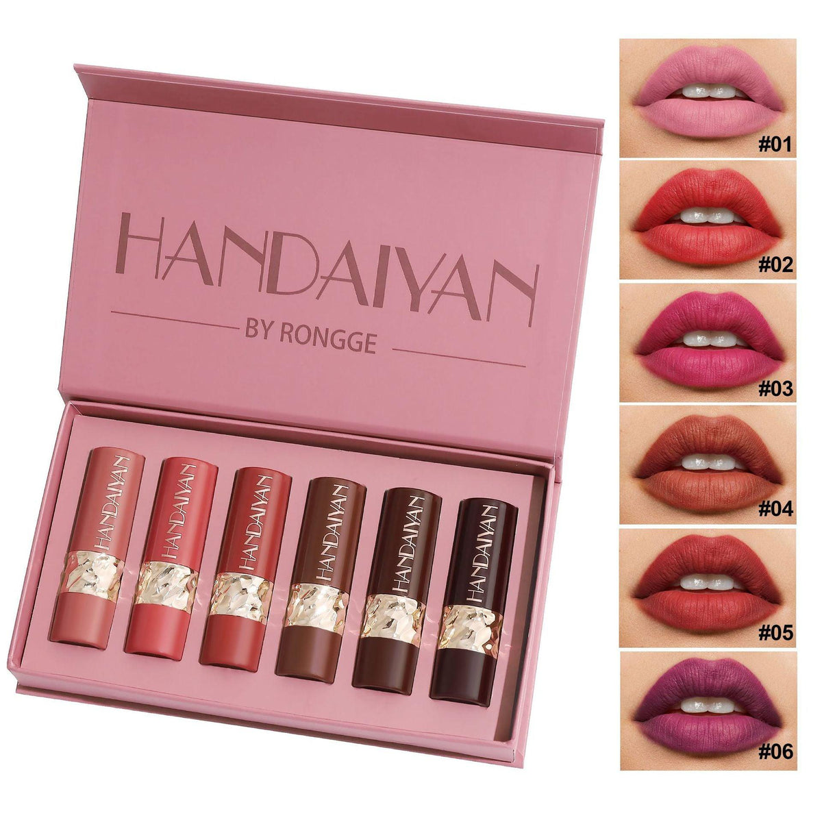 Matte Lipstick Set Natural Easy Color.