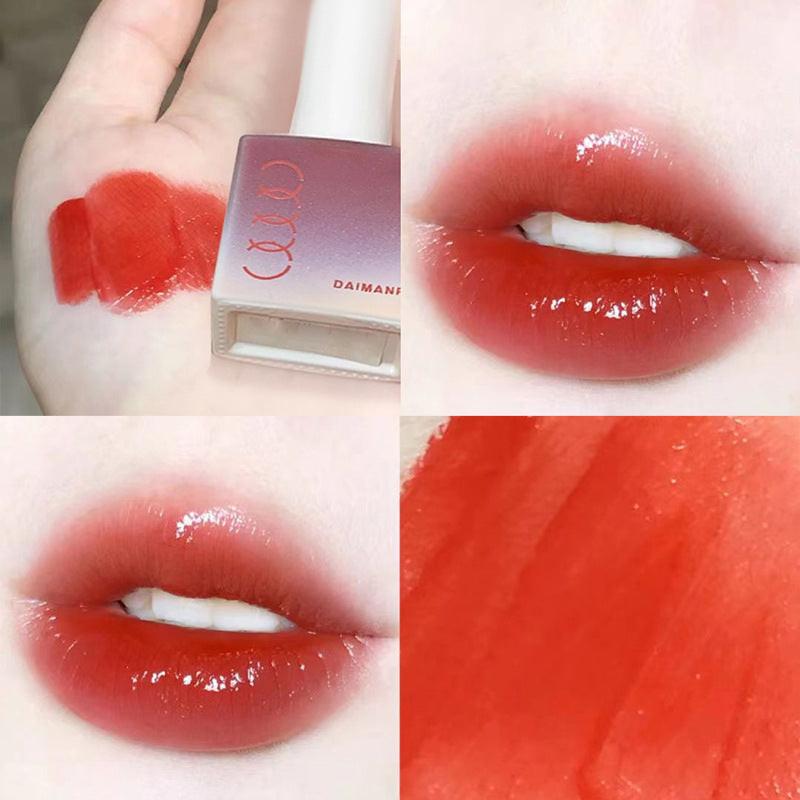 DAIMANPU Small Ice Cube Jelly Lip Lacquer Lip Gloss Water Light Female Moisturizing And Nourishing Lipstick Student.