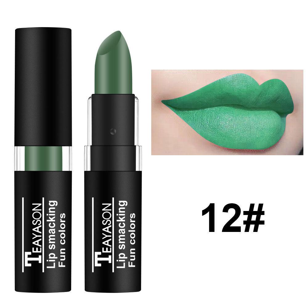 Dark Lipstick White Nude Color Vampire Halloween Creative Makeup Retro.