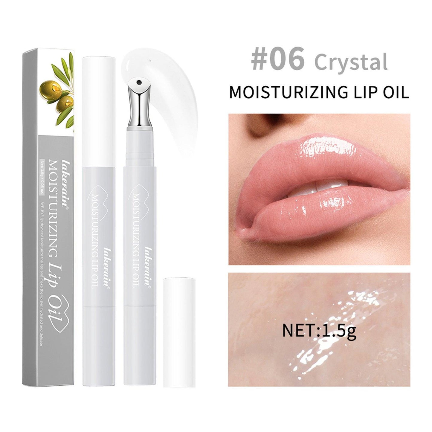 Nourishing Moisturizing Full Lips Lip Gloss Lip Balm.