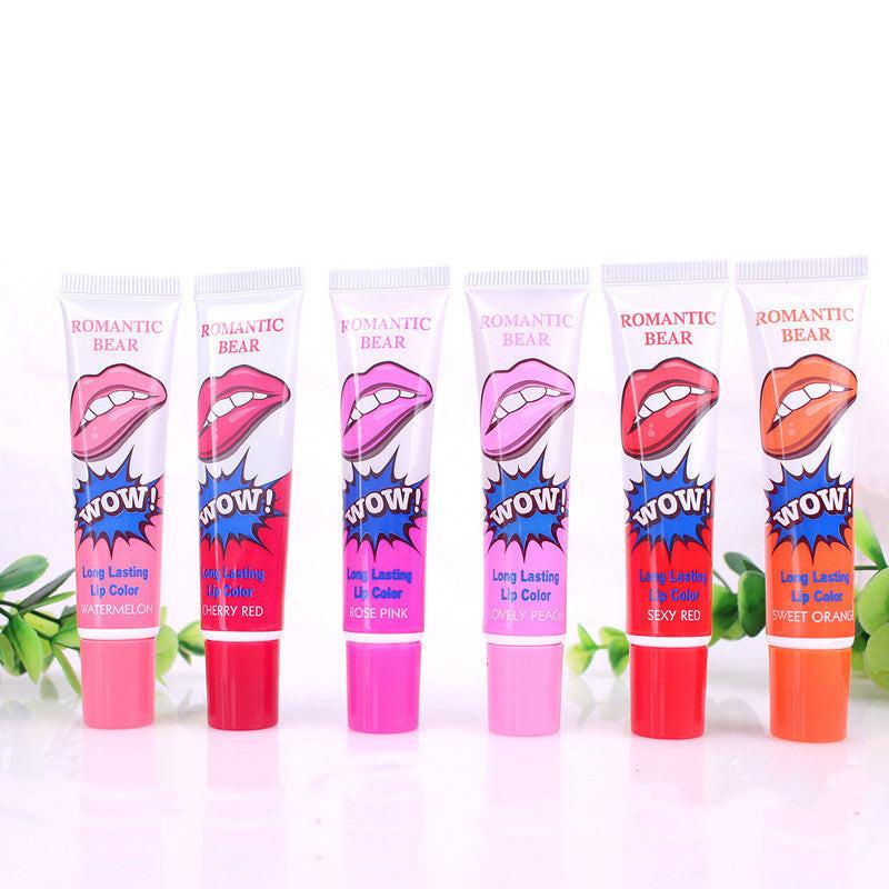 Amazing 6 Colors Peel Off Liquid Lipstick Waterproof Long Lasting Lip Gloss Mask Moisturizer Makeup Tear Pull Lip Lint Cosmetic.