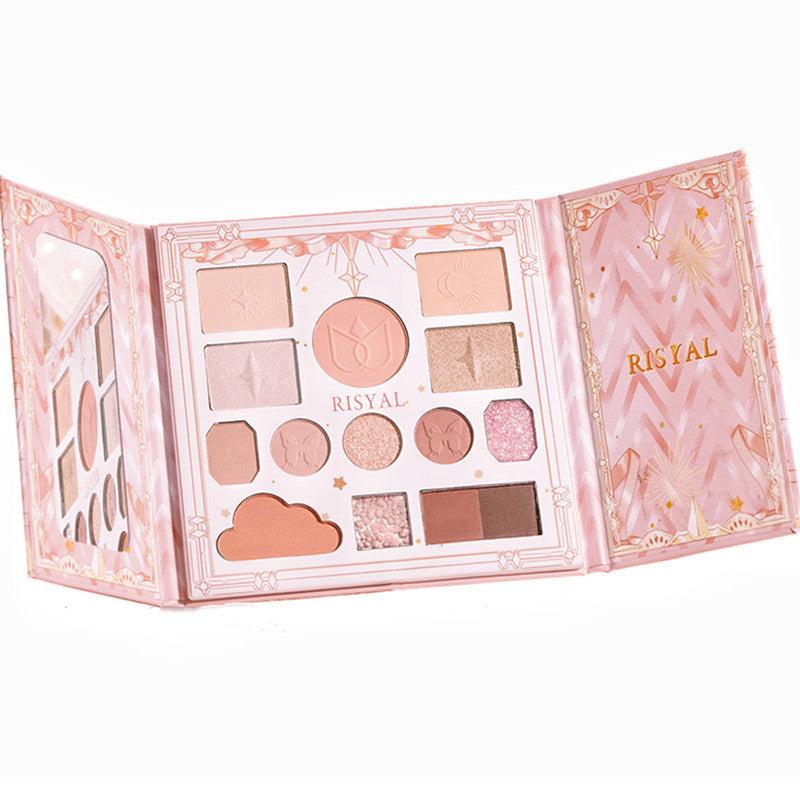 Time Eyeshadow Palette Highlight Blush One Matte Glitter.