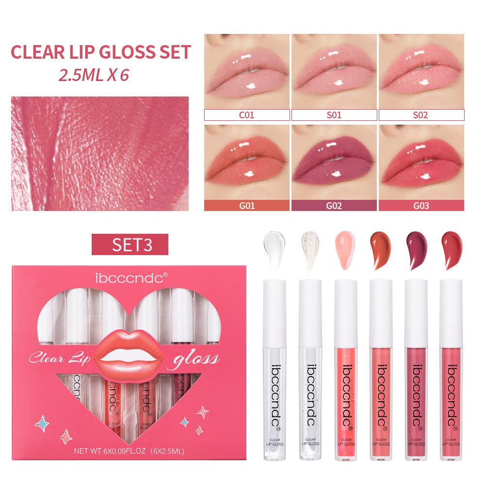 Transparent Lip Gloss Suit Liquid Lipstick.
