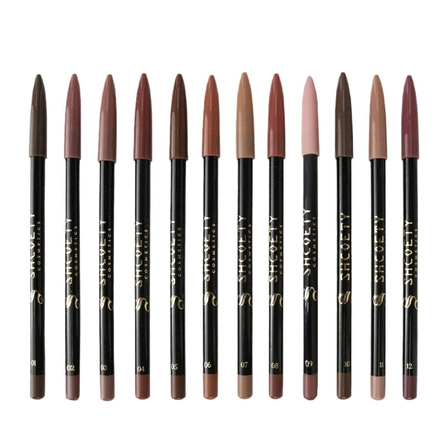 12 Colors Matte Lip Liner Suit Nude.