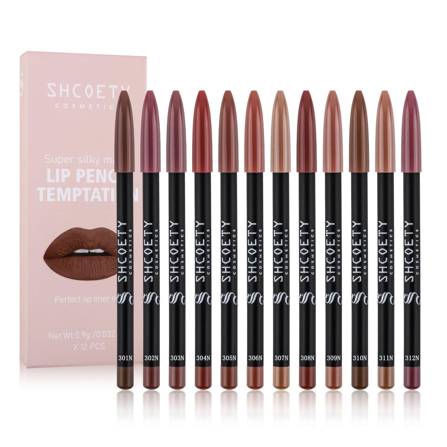 Matte Lipstick Lip Liner Suit Non-decolorizing Long-lasting Makeup.