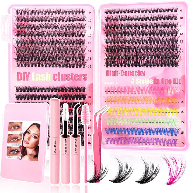 Colorful Large Capacity Single Cluster Eyelash Book.