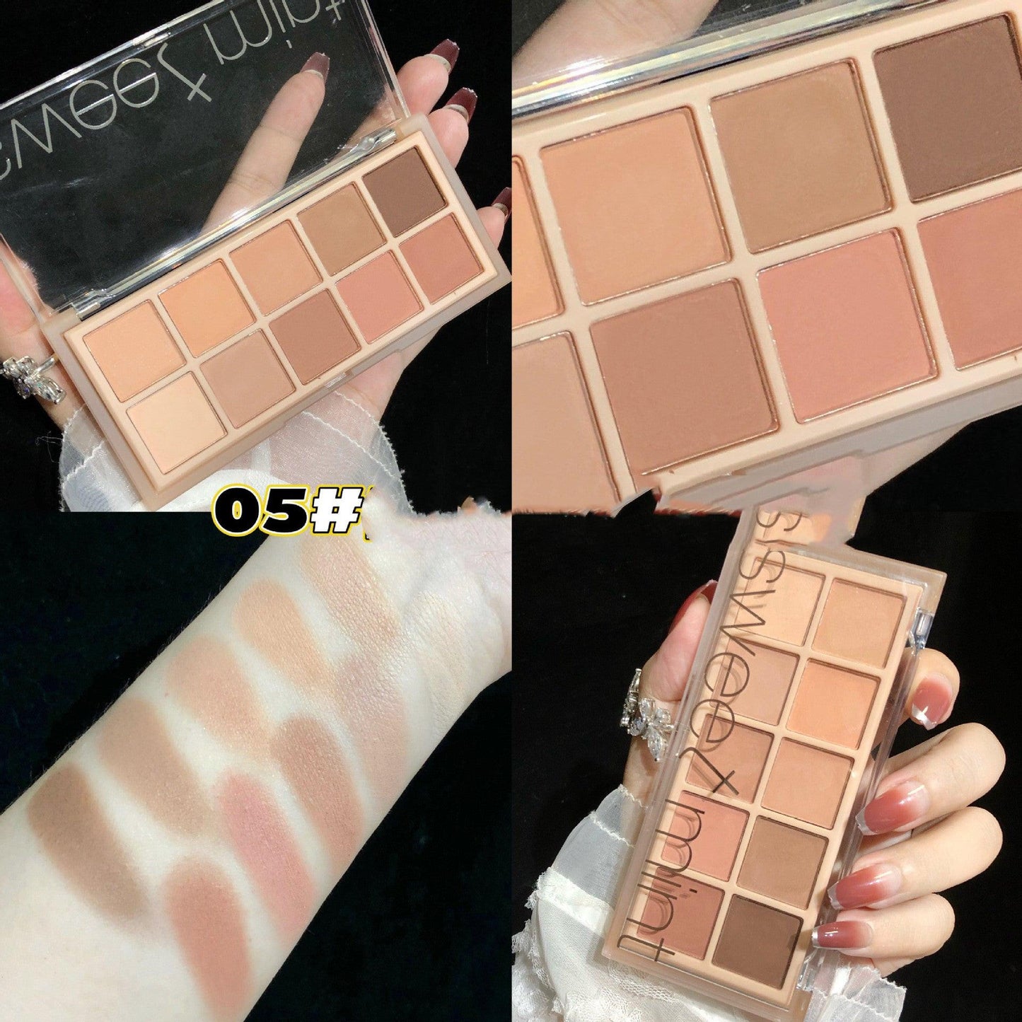 10Shades Of Eyeshadow Pearly Matte Earth Lasting Palette.