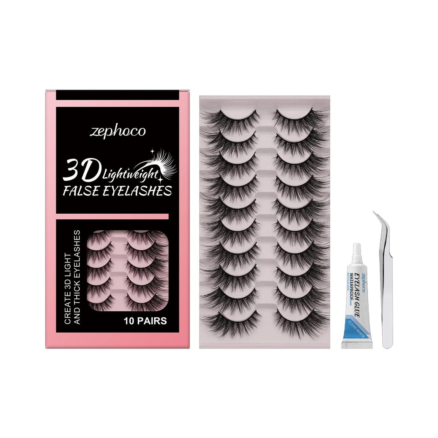 3D Lightweight False Eyelashes.