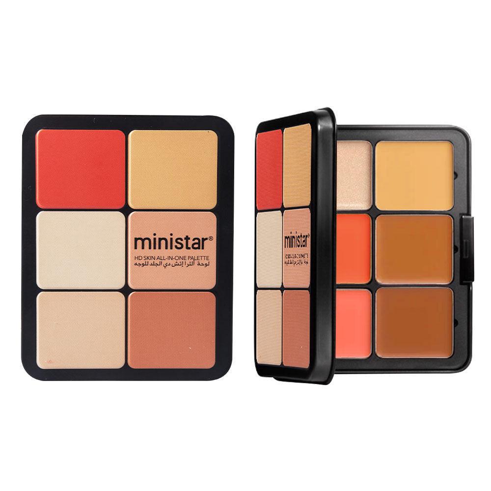 Skin Color Multicolor Rouge Compact Concealer Plate.
