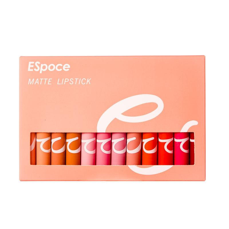 12 Shades Of Velvet Matte Lipstick Set.