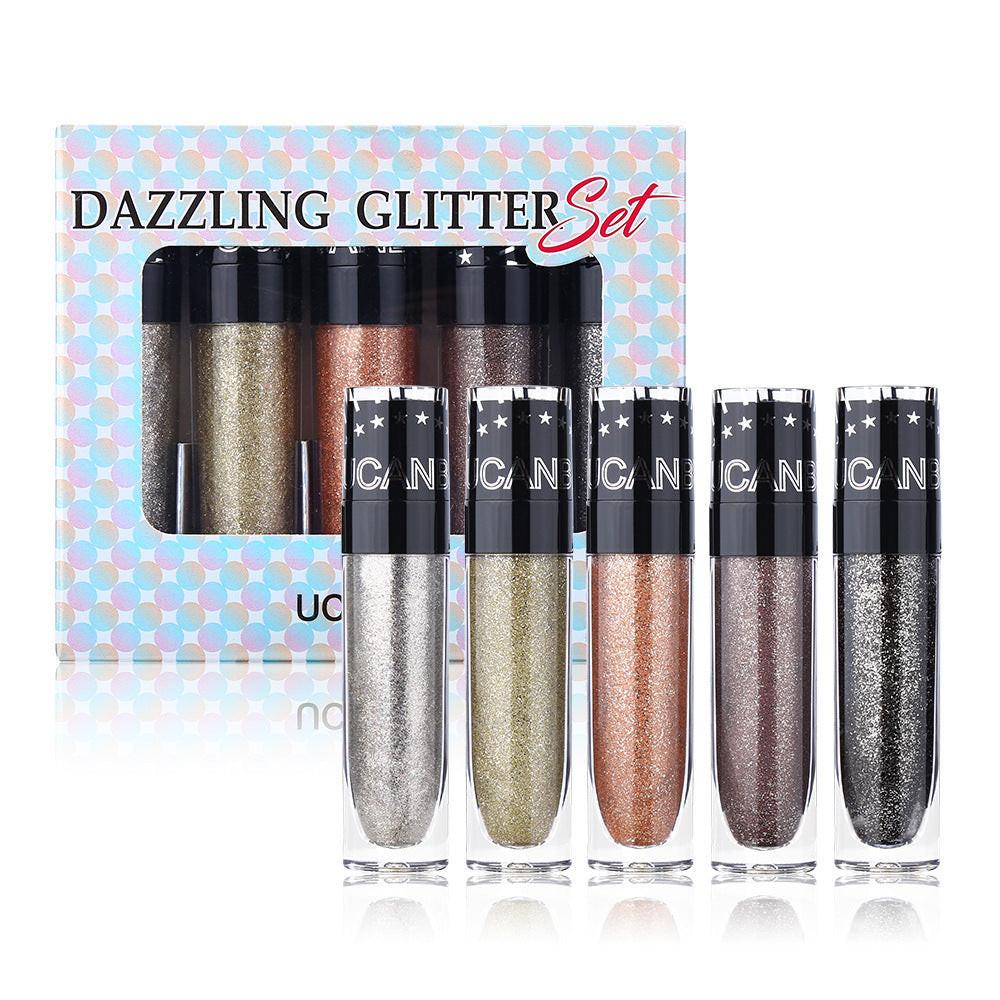 Metal Pearlescent Liquid Eye Shadow Polarized Mermaid Color Crouching Silkworm Pen Set.