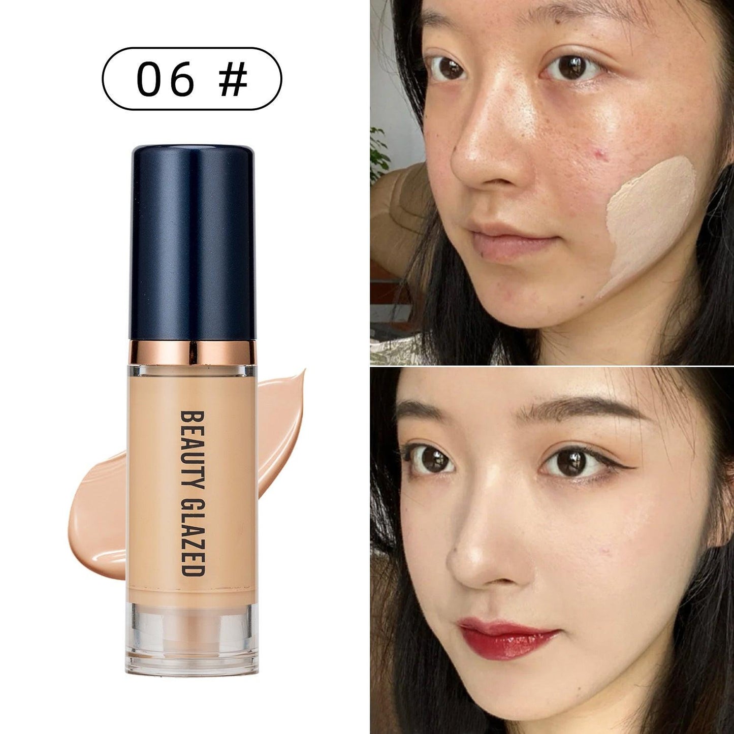 6 Colors Half Cover Make-up Primer Not Stuck.