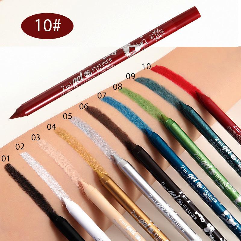Long-lasting Concealer Waterproof Sweat-proof Smudge-free Eyeliner And Lip Liner.