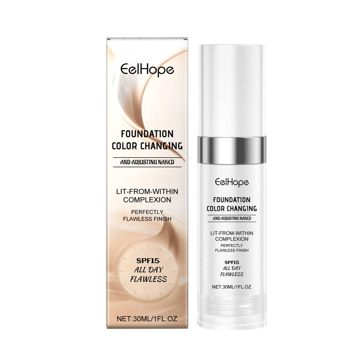 Temperature Change Concealing Foundation Natural Moisturizing.