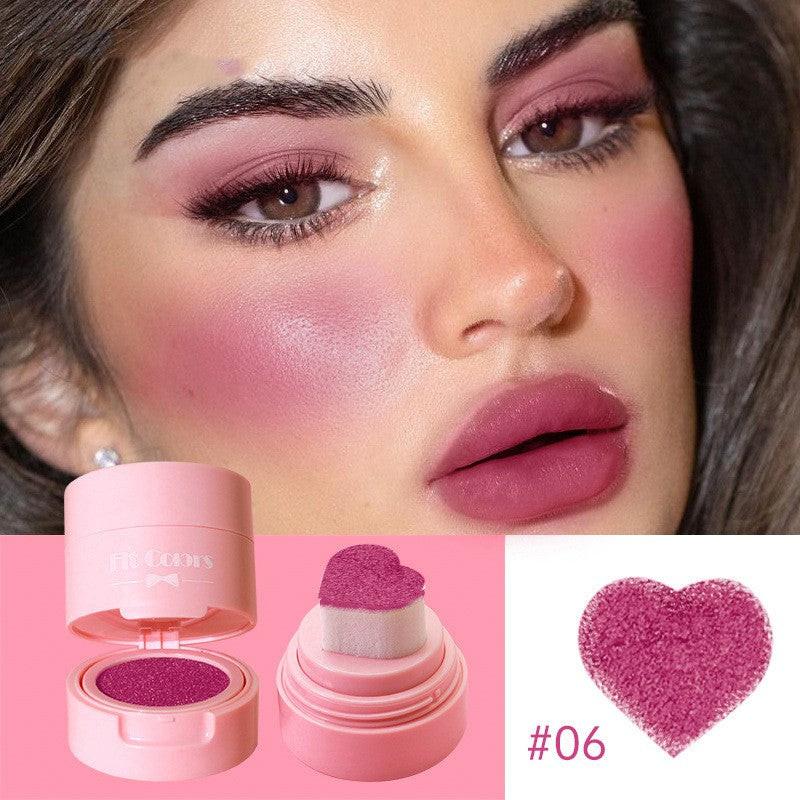 6 Color Love Air Cushion Blusher Seal Repair Liquid Blush.