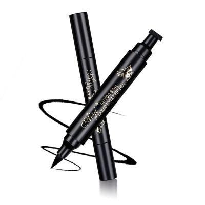 Double-headed Triangle Seal Eyeliner 2-in-1 Waterproof Eyeliner.