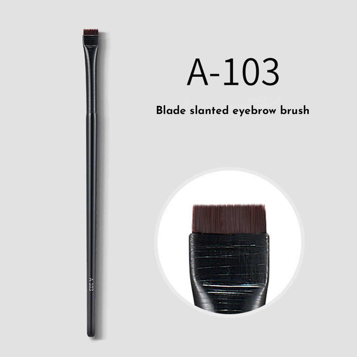 Eyebrow Eyeliner Brush Portable Small Angle Eyebrow Brush Makeup Tool Brushes Makeup Professional Eyeliner Eyebrow Contour Makeup Brush Super Soft Fiber Comfortable Grip Soft And Natural Makeup Appli.