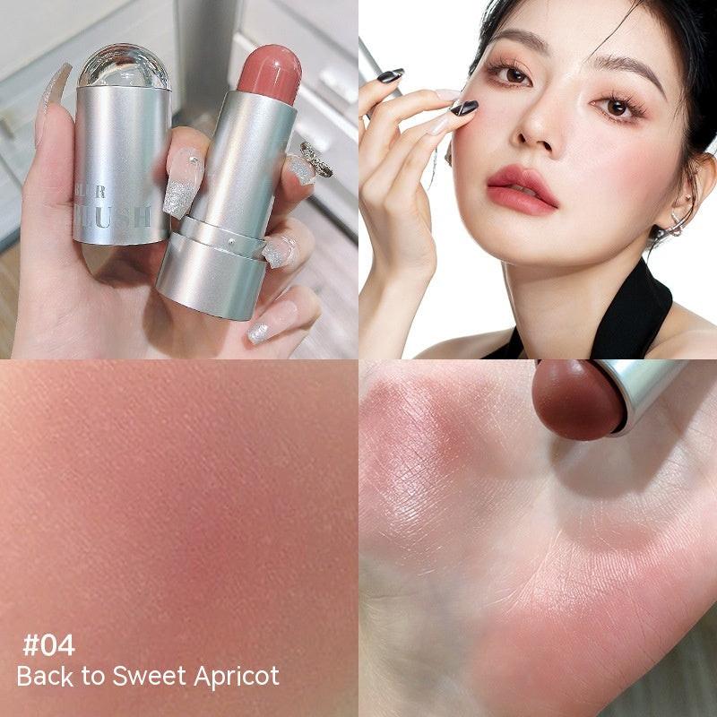 Touch Color Mist Silver Tube Blush Stick Lips And Cheeks Can Be Used For Natural Development.