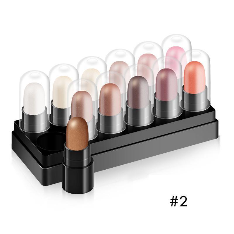 Eye Shadow Pen Suit Tray Box Waterproof And Non Smudging.