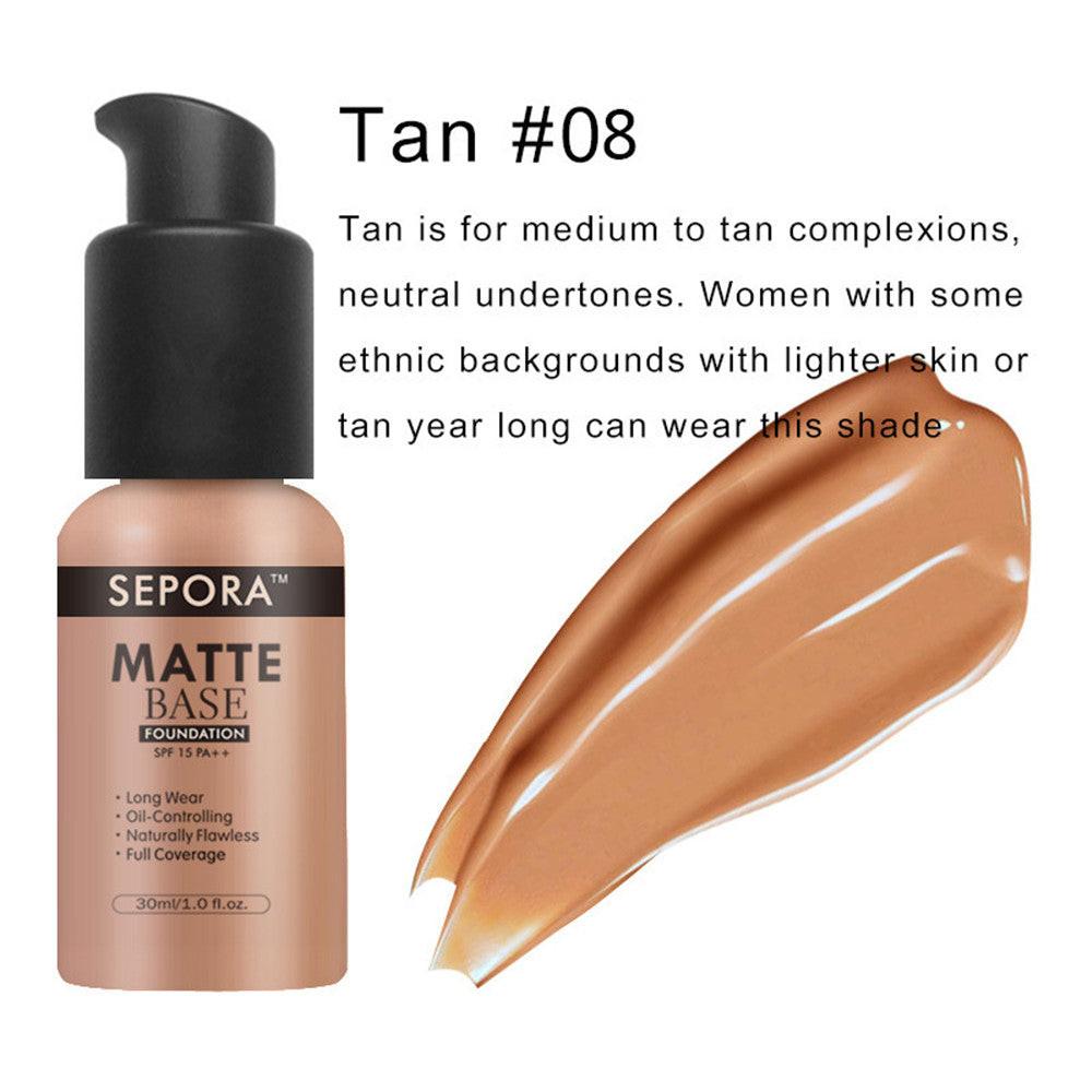 Isolate Waterproof Natural Concealer Base Makeup Matte Liquid Foundation Oil Control Foundation Cream.