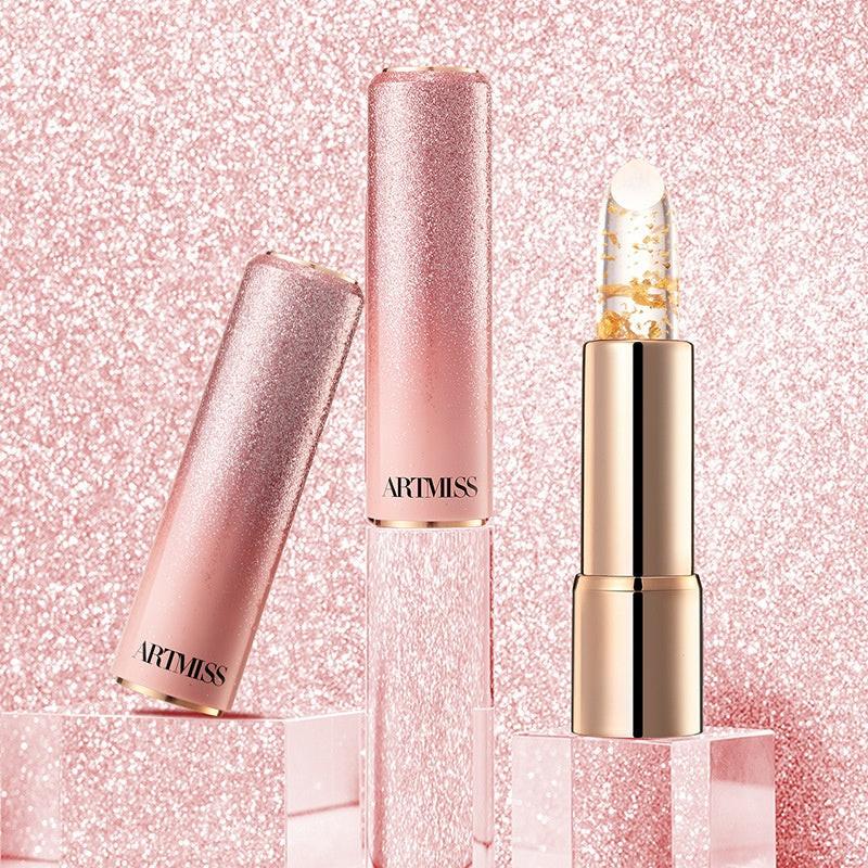 Color-changing Lipstick Pink Ripple Gilding Limit Lip Balm Nourishing And Hydrating.