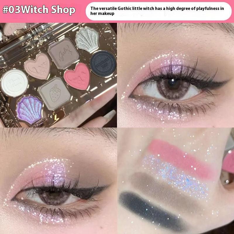 Flower Know Eye Shadow Pure Desire Style Plain Face Highlight Contour Compact.