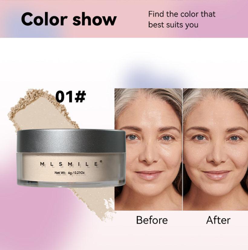 Pearlescent Face Powder Concealer Powder Waterproof Sweat-proof Oil Control.