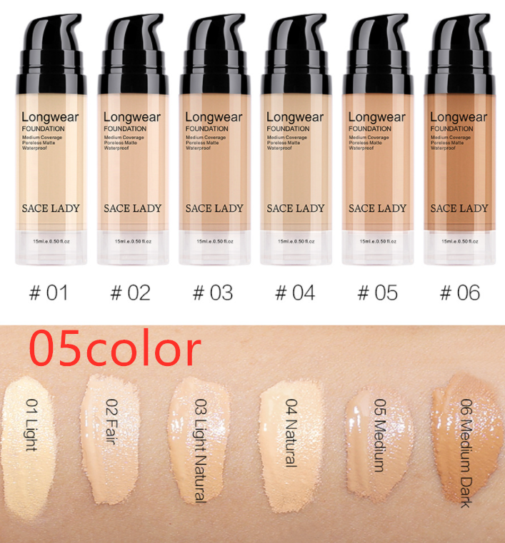 Liquid Foundation Natural Concealer Long Lasting Moisturizing Waterproof Sweat.