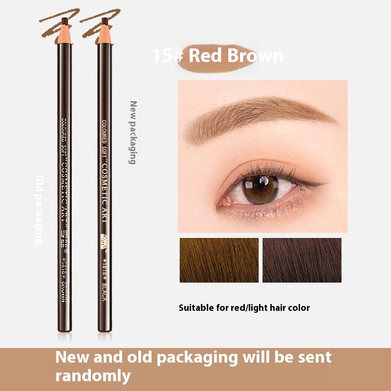 Line Drawing Waterproof Sweat-proof Non-fading Brushed Natural Eyebrow Pencil.