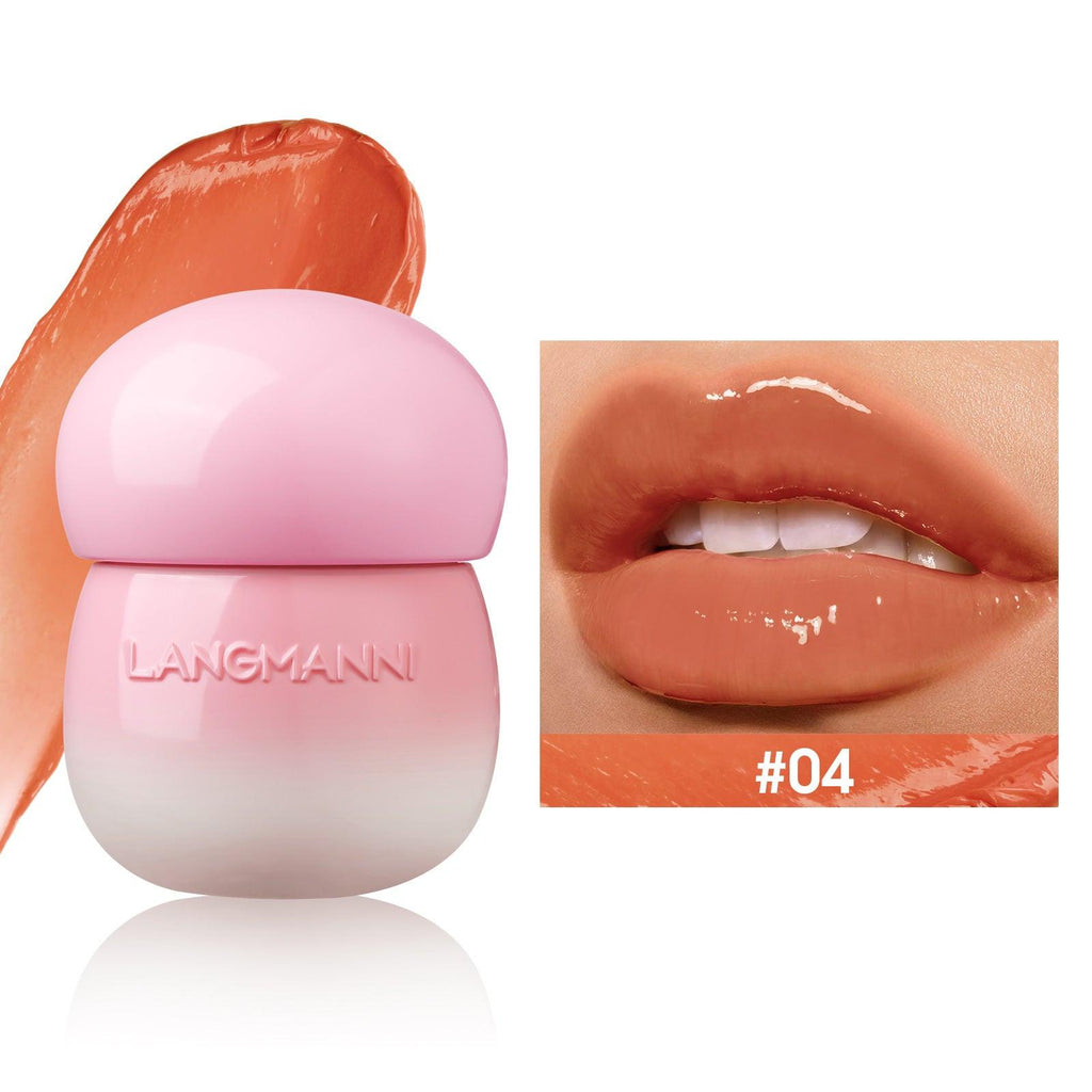 Mushroom Lip Lacquer Moisturizing Lip Gloss Not Oily.