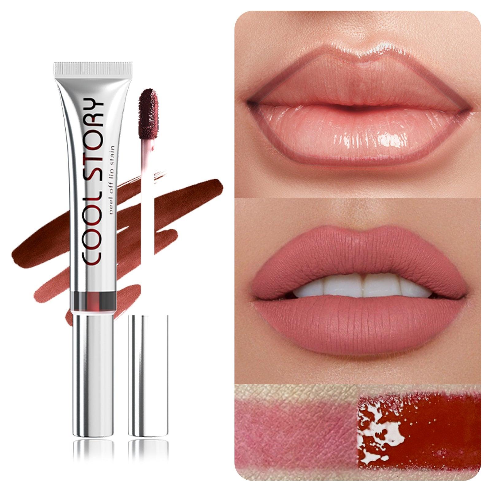 Single Stripping Lip Lacquer Matte No Stain On Cup.