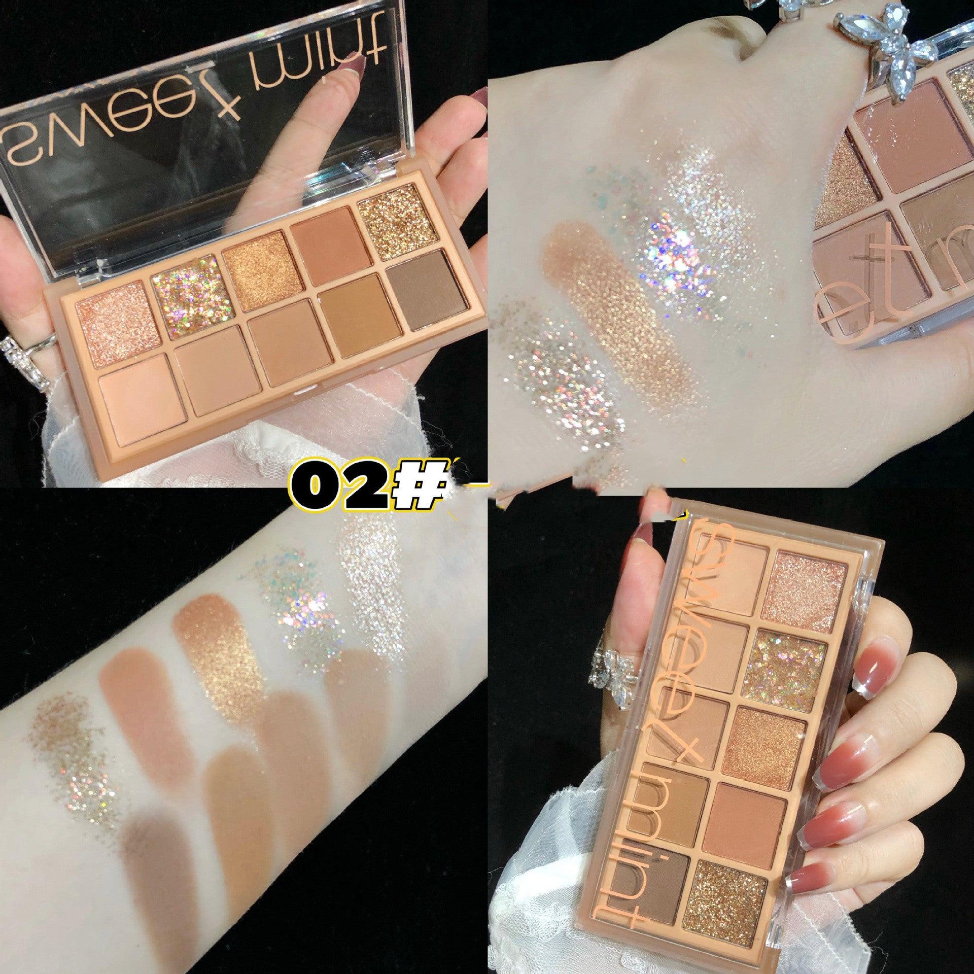 10Shades Of Eyeshadow Pearly Matte Earth Lasting Palette.